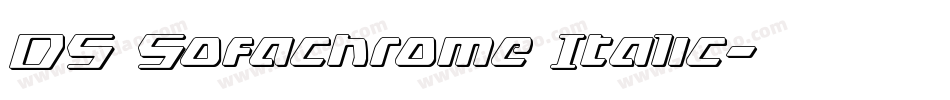 DS Sofachrome Italic字体转换